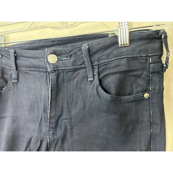 Old Navy Womens Rockstar Skinny Jeans Size 4/28 Short Mid Rise Dark Wash Denim - Picture 3 of 12